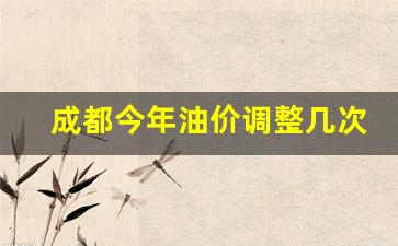 成都现在油价多少钱一升-成都今年油价调整几次