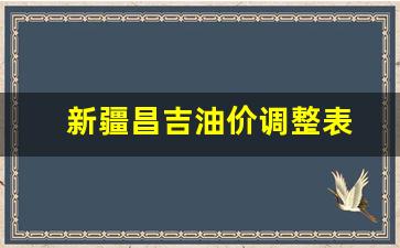 新疆昌吉油价调整表-昌吉中石油价格