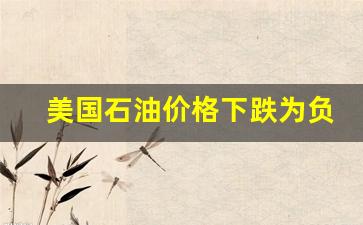 美国石油零售价格-美国石油价格下跌为负数